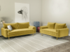 Picture of MARYJANET Velvet Sofa Range (Goldenrod) - 2 Seaters (Loveseat)