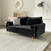 Picture of MARYJANET Velvet Sofa Range (Black)