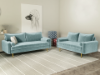 Picture of MARYJANET Velvet Sofa Range (Light Grayish Cyan) - 2 Seater (Loveseat)