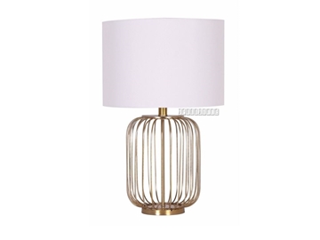 Picture of ML93541 Metal And Linen Table Lamp (Copper)