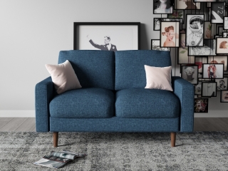 Picture of Grimsby 3+2 Sofa Range(Dark Blue)- 2 Seater (Loveseat)