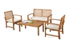 Picture of WATFORD 4PC OUTDOOR SOFA SET *SOLID ACACIA