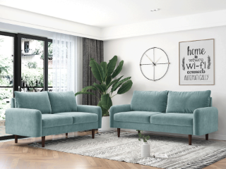 Picture of KAISON 3+2 Sofa Range (Light Grayish Cyan) - 3+2 Set