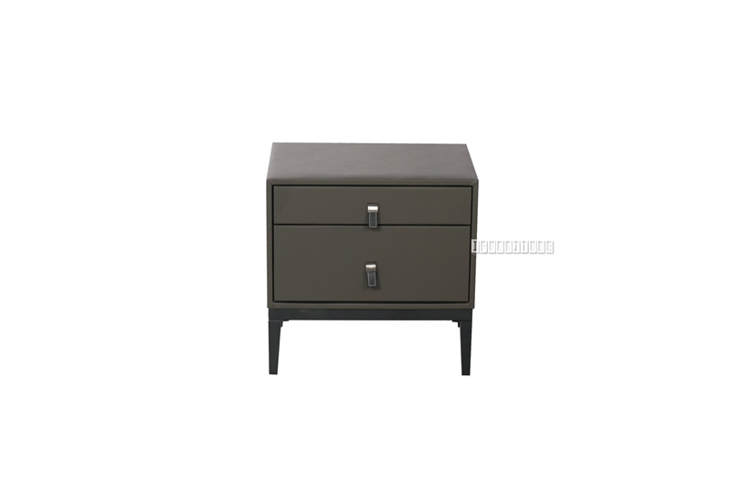 Picture of LOFT 2DRW Leather Bedside Table
