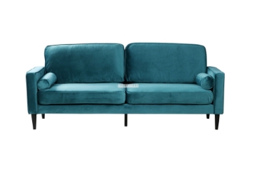 Picture of ROSINA 3 SEATER SOFA BED * GREEN VELVET