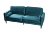 Picture of ROSINA 3 SEATER SOFA BED * GREEN VELVET