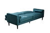Picture of ROSINA 3 SEATER SOFA BED * GREEN VELVET
