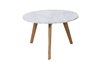 Picture of COPENHAGEN D50 ROUND MARBLE COFFEE TABLE *SOLID OAK