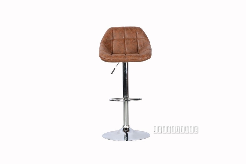 Picture of RAFFLES Bar Chair in 2 Colors (Brown/Grey) - Brown