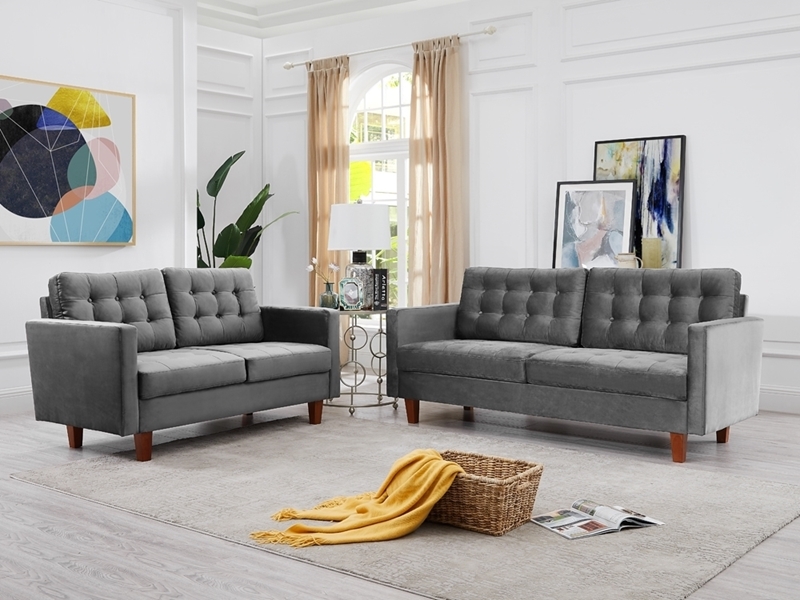 Miliou 3 2 Sofa Range In 9 Colors, 2 Piece Living Room Set Under 1000