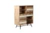 Picture of LEAMAN 2-Door 2-Drawer Acacia Display Cabinet