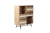 Picture of LEAMAN 2-Door 2-Drawer Acacia Wood Display Cabinet