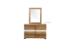 Picture of LEAMAN Acacia Wood Dresser with Mirror