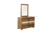 Picture of LEAMAN Acacia Wood Dresser with Mirror