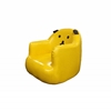 Picture of PAW KIDS STOOL *PU LEATHER IN YELLOW