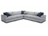 Picture of GOODWIN Feather Filled Sectional Sofa | Dust, Water & Oil Resistant (Light Grey)