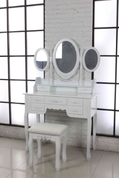 Picture of Otega DRESSING TABLE & STOOL * WHITE