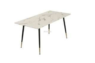 Picture of BIJOK 47/63 Dining Table (White Marble Finishing) - 47 Inch