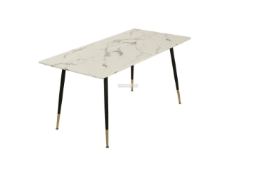 Picture of BIJOK 47/63 Dining Table (White Marble Finishing) - 47 Inch