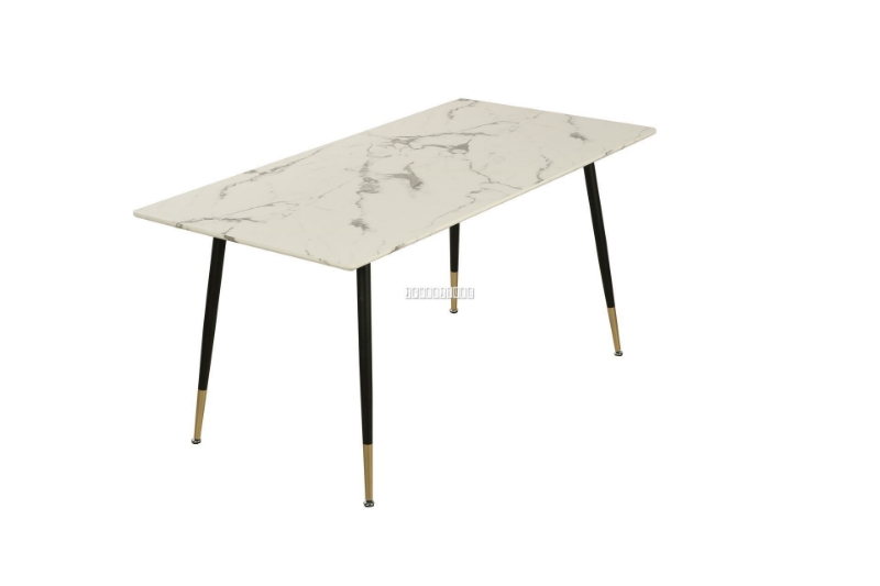 Picture of BIJOK 47/63 Dining Table (White Marble Finishing) - 63 Inch