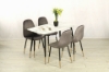 Picture of BIJOK 63" 7PC DINING SET *WHITE MARBLE FINISHING