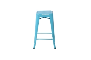 Picture of TOLIX Replica Bar Stool - (Blue) - 29.9"/74cm