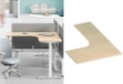 Picture of UP1 L-SHAPE Height Adjustable Desktop Only - 59" Long (Oak)