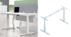 Picture of UP1 Straight Adjustable Desk Frame - Height Range 605mm-1245mm (White)