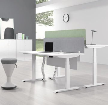 Picture of UP1 Straight Adjustable Desk Frame - Height Range 695mm-1185mm (White)