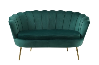 Picture of EVELYN Curved Flared (Loveseat) - Green