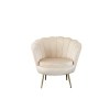 Picture of EVELYN Curved Flared Armchair - Gold