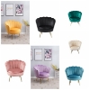 Picture of EVELYN Curved Flared Armchair (Multicolor)