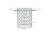 Picture of MARCANO GREY VELVET DINING CHAIR *SILVER STAINLESS STEEL FRAME