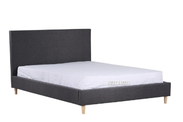 Picture of MADRID Fabric Bed Frame in King Size (Dark Grey)