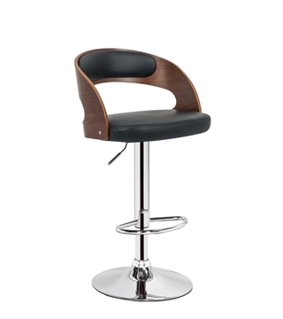 Picture of MILANO BAR STOOL *BLACK LEATHER