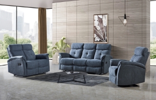 Picture of ETHAN Reclining Sofa Range in 3RR+2RR+1R - 1+2+3 Sofa Set