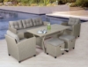 Picture of ALBANY 3+1+1 Wicker Dining Outdoor Sofa Set 