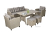 Picture of ALBANY 3+1+1 Wicker Dining Outdoor Sofa Set 