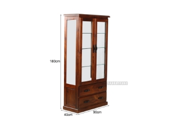 Picture of DROVER 180 Display Cabinet (Solid Pine)