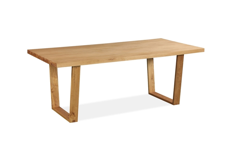 Picture of (Final Sale) HAMILTON 180 SOLID WOOD DINING TABLE *NATURAL