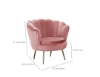 Picture of EVELYN Curved Flared Armchair - Violet