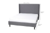 Picture of POOLE Upholstered Platform Bed in Double/ Queen/King  - Queen