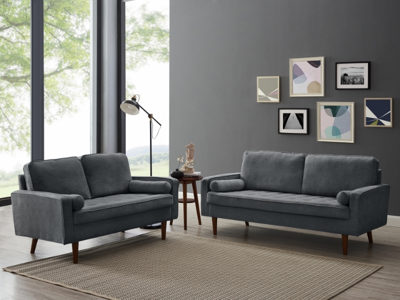Picture of FAVERSHAM 3+2 Sofa Range (Dark Gray) - 3+2 Set