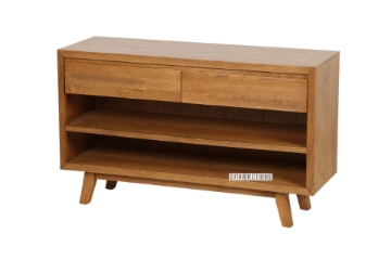 Picture of RETRO 2-Drawer Oak Console Table (Maple)