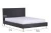 Picture of MADRID Fabric Bed Frame in King Size (Dark Grey)