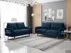 Picture of MAC Fabric Sofa Range (Dark Blue) - Loveseat + Sofa Set