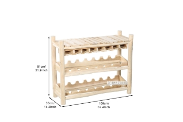 Picture of WILDBRANCH Solid Teak Wood Wine Rack 02