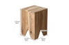 Picture of BARON Square Solid Teak Wood Stool/Side Table