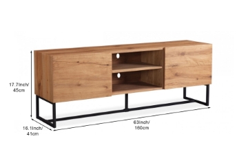 Picture of BYBLOS 2-Door TV Stand (Oak)
