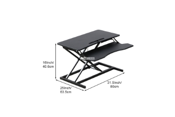 Picture of JASPER II Height Adjustable Standing Computer Desk (Black)